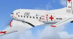 FSX Douglas C117D  ICRC (Intl. Committee of the Red Cross) HB-ARK 'Old Crusty' Textures
